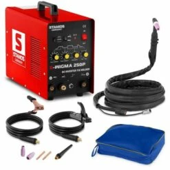 WIG Schweißgerät Wig DC Mma E Hand Hf Puls Schutzgas 250 A 60 % Ed Stamos