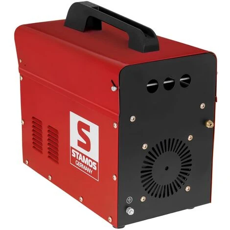 STAMOS Schweissgerät Kombi Mig Mag 155 Ampere Schutzgas MMA FCAW Schweißgerät 230 V - Rot, Silbern 5 STAMOS Schweissgerät Kombi Mig Mag 155 Ampere Schutzgas MMA FCAW Schweißgerät 230 V - Rot, Silbern – Bild 5