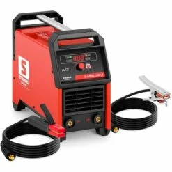 STAMOS Schweißgerät Elektroden E Hand Schweißgerät Mma Wig Liftarc Vrd Arc Force 200 A - Silbern