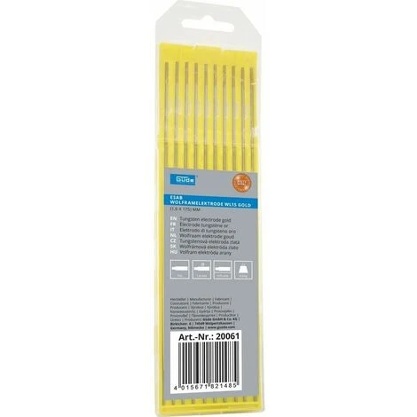 GÜDE® Güde ESAB Wolframelektrode WL15 GOLD ( 1,6 X 175 )mm - 20061 1 GÜDE® Güde ESAB Wolframelektrode WL15 GOLD ( 1,6 X 175 )mm - 20061