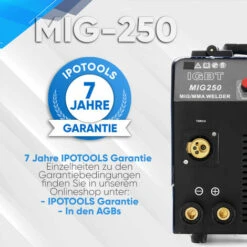 IPOTOOLS MIG-250AI Schutzgas Inverter Schweißgerät MIG MAG + E-Hand IGBT 250Amp 230V -Elektroschweißen Verkäufe 2022 15255092 4