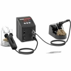 STAMOS Lötstation 2-in-1 Lötkolben Lötpinzette 80 W Digital 480 °C Regelbar LED SMD