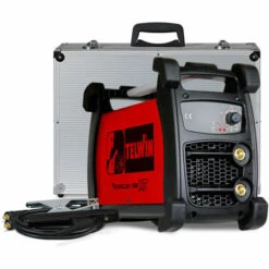 TELWIN Technology 236 XT ACX MMA Und WIG Inverterschweissgerät, Robuste Hülle Inkl. Elektrodenhaltergarnitur, Massekabelanschlussgarnitur