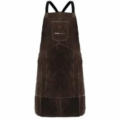 STAMOS Schweißerschürze Lederschürze Arbeitsschürze Rindspaltleder Braun XL -Elektroschweißen Verkäufe 2022 18441622 3