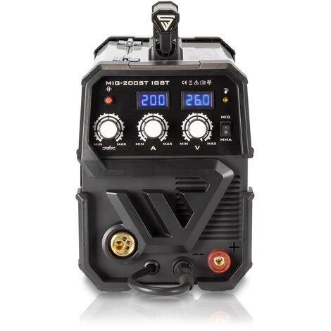 Schweißgerät STAHLWERK MIG MAG 200 ST IGBT - MIG MAG Schutzgas Schweißanlage Mit 200 Ampere, MMA Funktion, FLUX Fülldraht Geeignet, 7 Jahre Garantie* 3 Schweißgerät STAHLWERK MIG MAG 200 ST IGBT - MIG MAG Schutzgas Schweißanlage Mit 200 Ampere, MMA Funktion, FLUX Fülldraht Geeignet, 7 Jahre Garantie* – Bild 3