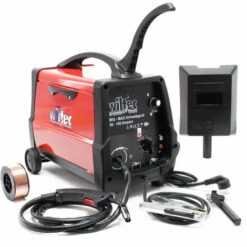 WILTEC MIG - MAG Schweißgerät Mit 40-140 Ampere, 0,6-0,8 Mm Fülldraht Geeignet, Fahrbar Mit Thermoschalter