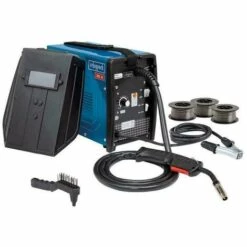 FULLDRAHT SCHWEISSGERAT 90A +3 SPULEN DRAHTBURSTE SCHWEISSHELM SCHEPPACH WSE3200