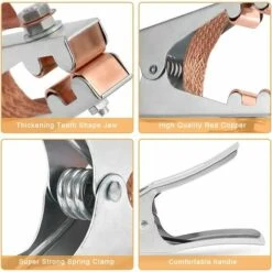 ECHOO Erdungsklemme, Schweißklemme, 1 Schweißerdklemme, Aus Eisen + Messing, Stark Und Langlebig, Professionelle Schweißausrüstung -Elektroschweißen Verkäufe 2022 48596795 3