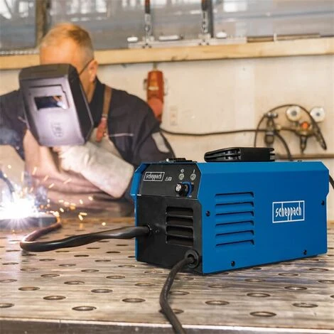 Scheppach WSE3500 Fülldraht Schweißgerät + 3 Spulen, Schweißschirm, Drahtbürste 3 Scheppach WSE3500 Fülldraht Schweißgerät + 3 Spulen, Schweißschirm, Drahtbürste – Bild 3