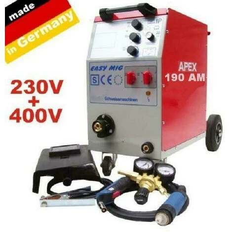 APEX Schutzgas Schweißgerät MIG 190 AM Kombi 230/400V Schweißmaschine MIG/MAG 2 APEX Schutzgas Schweißgerät MIG 190 AM Kombi 230/400V Schweißmaschine MIG/MAG – Bild 2