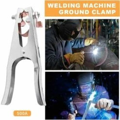 DEVENIRRICHE Masseklemme, Schweißklemme, 1 Schweißerdklemme, Aus Eisen + Messing, Stark Und Langlebig, Professionelles Schweißgerät, Für Die Meisten Schweißgeräte (500A) -Elektroschweißen Verkäufe 2022 50914294 5