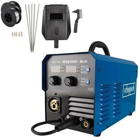 200 A DIGITALES MULTI-SCHWEISSGERÄT SCHEPPACH WSE5000Multi 1 200 A DIGITALES MULTI-SCHWEISSGERÄT SCHEPPACH WSE5000Multi