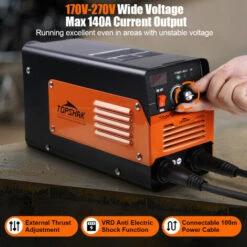 TOPSHAK Inverterschweißgerät 5,00 - 140,00 A, IGBT Inverter Schweißgerät Set Mit Zubehör -Elektroschweißen Verkäufe 2022 53918602 4