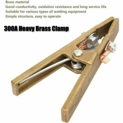 BEARSU Schweißerdungsklemme, 300A Hochleistungsmessingbacke, Schweißerdungsklemme Für Schweißerschweißmaschine (260A/300A/500A) -Elektroschweißen Verkäufe 2022 55027476 3