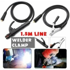QERSTA Schwarz 1,5 M 300 A Groud Welding Ground Clamp Clip Für Mig Tig Lichtbogenschweißgerät -Elektroschweißen Verkäufe 2022 59920285 5
