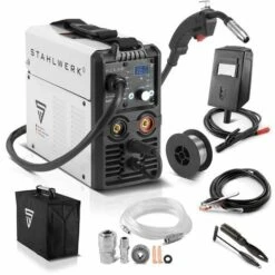 Elektroschweißen Verkäufe 2022 13 STAHLWERK MIG MAG 160 M IGBT-Schweißgerät Vollsynergisches 5 In 1 Kombigerät Mit Echten 160 Ampere / Fülldraht, MIG MAG, ARC MMA, Lift TIG