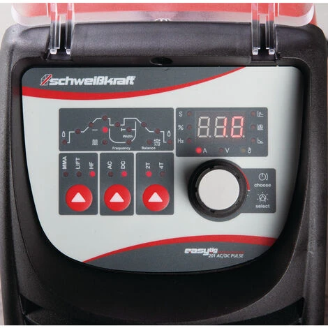 Schweißkraft Tragbarer WIG AC/DC Inverter EASY-TIG 201 AC/DC PULSE Aktions-Set, 1074021SET 1 Schweißkraft Tragbarer WIG AC/DC Inverter EASY-TIG 201 AC/DC PULSE Aktions-Set, 1074021SET