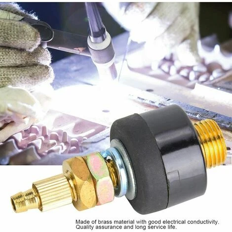 QERSTA Schweißbrenner Argon-Lichtbogenschweißgerät Gas-Elektro-Schnellkupplung Für Schweißbrenner 70 X 15 Mm (2 Stück) 4 QERSTA Schweißbrenner Argon-Lichtbogenschweißgerät Gas-Elektro-Schnellkupplung Für Schweißbrenner 70 X 15 Mm (2 Stück) – Bild 4