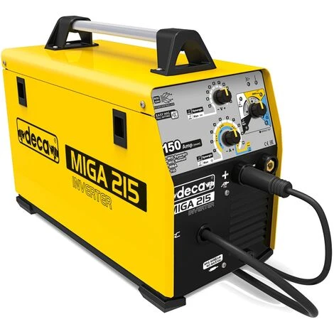 DECA WELD DECA MIGA 215 Mehrprozess-Inverter-Schweißgerät - Gelb - 1 DECA WELD DECA MIGA 215 Mehrprozess-Inverter-Schweißgerät - Gelb -