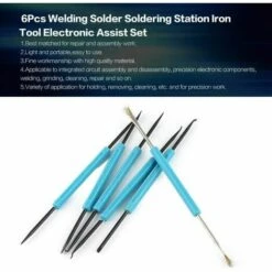 MONLY 6 Stück Schweißstab Schweißkolben Eisen Lötstation Lötstation Elektronisches Wärmeunterstützungswerkzeug Reibahle Chipsatz. Pou Schweißer -Elektroschweißen Verkäufe 2022 66480349 3