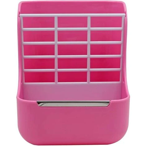 OUSUDELA 2-in-1-Haustier-Futternapf Und Grasrahmen Für Kaninchen, Chinchillas, Meerschweinchen, Kleintiere, Anti-Biss Mit Festem Set (Rosa) 1 OUSUDELA 2-in-1-Haustier-Futternapf Und Grasrahmen Für Kaninchen, Chinchillas, Meerschweinchen, Kleintiere, Anti-Biss Mit Festem Set (Rosa)