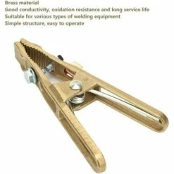 ECHOO Messing-Erdungsklemme, Schweißerdungsklemme Für Schweißkabelerdung Für Schweißmaschine (260A) -Elektroschweißen Verkäufe 2022 68592830 3
